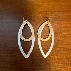 Lana gold and silver earrings